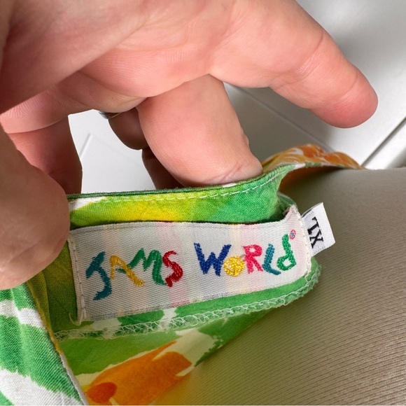 Jams World Hattie Mixed Print Mini Dress Sz XL Multicolor Floral Art to Wear USA - Picture 5 of 5